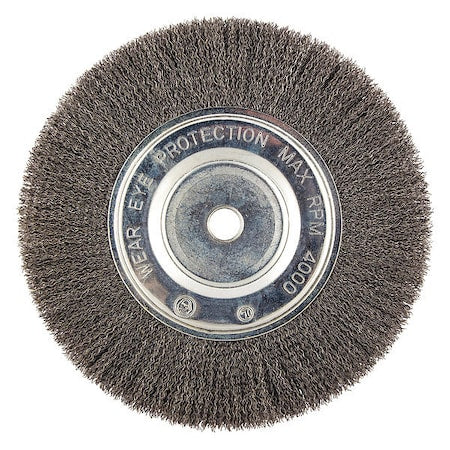 Wire Wheel Brush, 0.014" dia. Wire