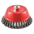 Cup Brush, Wire 0.020" dia., Carbon Steel