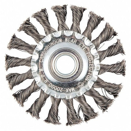 Wire Wheel Brush, 0.014" dia. Wire