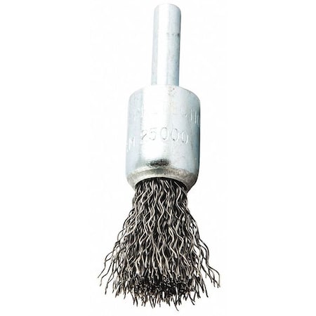 End Brush, Shank 1/4", Wire 0.014" dia.