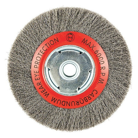 Wire Wheel Brush, 0.008" dia. Wire