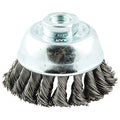Cup Brush, Wire 0.020" dia., Carbon Steel