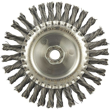 Wire Wheel Brush, 0.020" dia. Wire