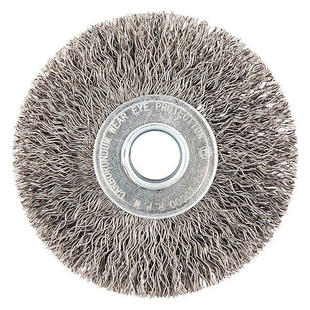 Wire Wheel Brush, 0.014" dia. Wire