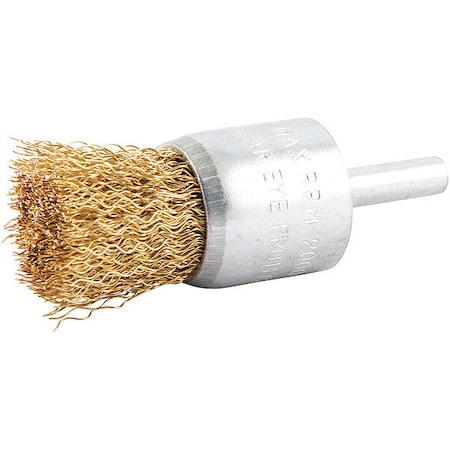 End Brush, Shank 1/4", Wire 0.012" dia.