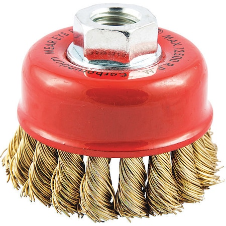 Cup Brush, Wire 0.020" dia., Brass