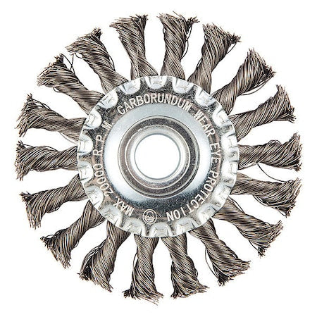 Wire Wheel Brush, 0.014" dia. Wire