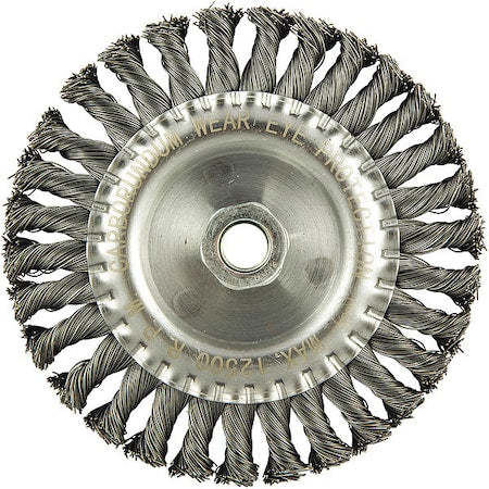Wire Wheel Brush, 0.020" dia. Wire