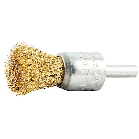 End Brush, Shank 1/4", Wire 0.008" dia.
