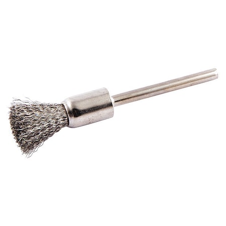 End Brush, Shank 1/8", Wire 0.005" dia.