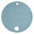 Sorbent Pad, 8 gal, 22 in Dia., Oil, Blue, Polypropylene