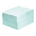 Sorbent Pad, 26 gal, 15 in x 19 in, Universal, Green, 100 PK