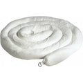 Sorbent Boom, 30 gal, 5 in x 20 ft, Oil, White, 2 PK
