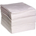 Sorbent Pad, 33 gal, 15 in x 19 in, Oil, White, 100 PK
