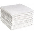 Absorbent Pad, 15 in W x 19 in L, Absorbs 31 gal. per Pkg, Oil, White, 200PK