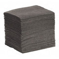 Sorbent Pad, 18 gal, 10 in x 14 in, Universal, Gray, 100 PK