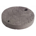 Sorbent Pad, 8 gal, 22 in Dia., Universal, Gray, Polypropylene