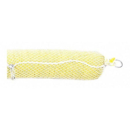 Sorbent Boom, 23 gal, 5 in x 10 ft, Biohazard Liquids, Yellow, 4 PK