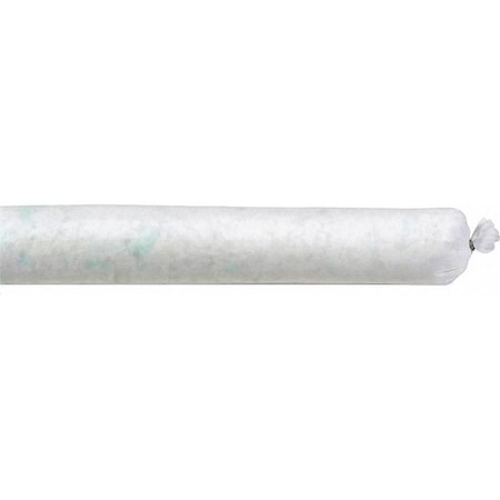 Sorbent Sock, 25 gal, 3 in x 48 in, Oil, White, 30 PK