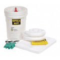 Spill Kit, 5 gal Volume Absorbed per Kit, 5 gal Capacity, Drum, Yellow, 24