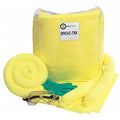 Spill Kit, 8 gal Volume Absorbed per Kit, Bag, Clear, 29