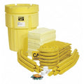 Spill Kit, 80 gal Volume Absorbed per Kit, 95 gal Capacity, Drum, Yellow, 196