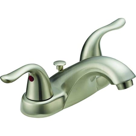 Lavatory Faucet, 2 Holes, Spout 4-3/16" L