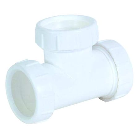 Tee, White Drain, Slip Connection