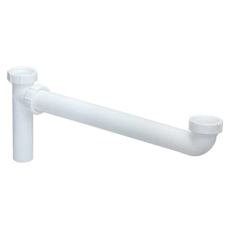 End Outlet Waste Tee, White Drain