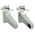 Towel Bar Brackets, Zinc, 1 3/8 in H, PR