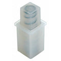 Towel Bar End Caps, Wall Mount, Plastic, Unfinished, 10 PK