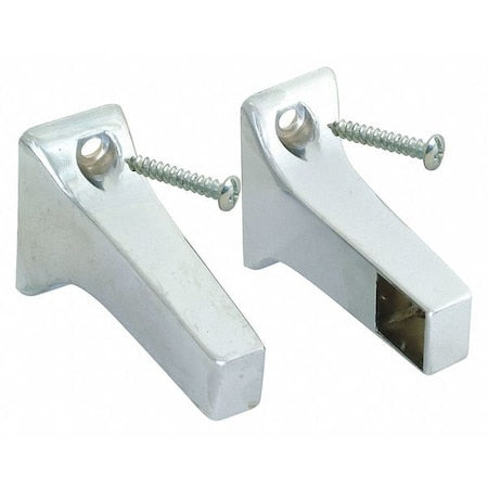 Towel Bar Brackets, Brushed Nickel Finish