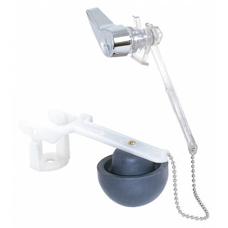 Touch Flush Valve, Plastic, White