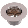 Bath Strainer Body, Silver, Pipe 1-3/8"dia