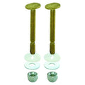 Closet Bolt Set, Brass, Yellow
