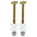 Closet Bolt Set, Brass, Yellow