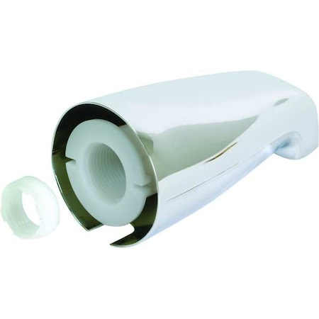 Tub Spout, 5-1/8" L, Chrome Finish