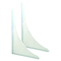 Shower Splash Guard, 9" L, Unfinished, PR