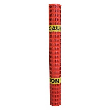 Fence, 1-1/2" x 2-1/4" Mesh, 4 ft. H, Yl/OR