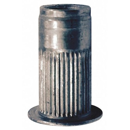 Rivet Nut, M8-1.25 Thread Size, 170.4 mm Flange Dia., 20.45 mm L, Aluminum, 10 PK