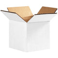 4 in x 4 in x 4 in Shipping Box, White, Corrugate, Single Wall, 32 ECT