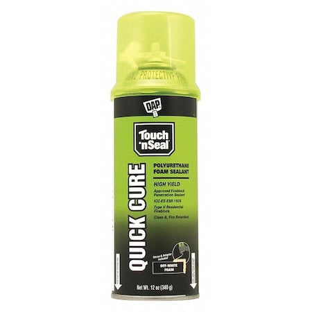 Spray Foam Sealant, Straw Application Method 12 oz, Aerosol Can, Beige, 2-3:1 Expansion Ratio