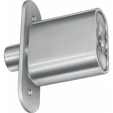 Sliding Door Push Lock, Satin Chrome