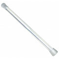 Shower Rod, Unfinished, Zinc Alloy, 72" L