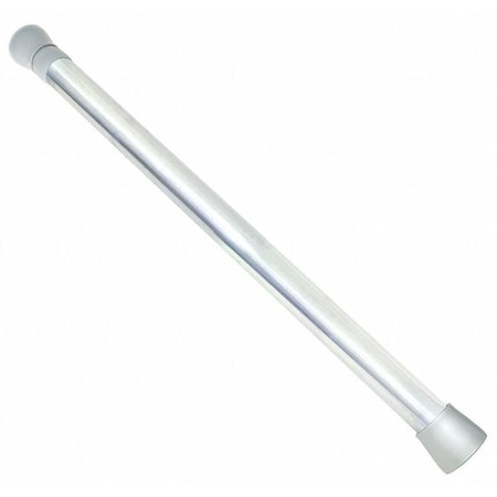 Shower Rod, Unfinished, Zinc Alloy, 72" L