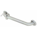 Concealed Wall Mount Grab Bar, 24" L, Stainless Steel, Unfinished