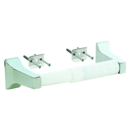 Toilet Paper Holder, Metal, Silver, 5-3/4"W