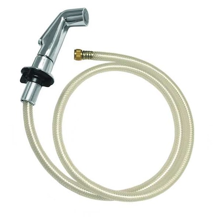 Side Spray Head with Hose, 5", Metal
