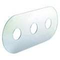 Cover Plate, 14" x 6", Acrylic, Chrome