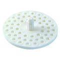 Strainer, White, Round, 3-1/8 in Dia